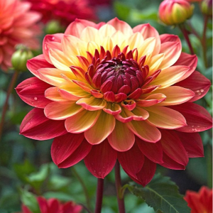 Георгин Оникс Найт купить по цене от 590р. в интернет-магазине «Посадика» с доставкой почтой в в Черепановое и по всей России – [изображение №1].