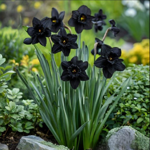 Нарцисс Тень Королевы купить по цене от 500р. в интернет-магазине «Посадика» с доставкой почтой в в Черепановое и по всей России – [изображение №1].